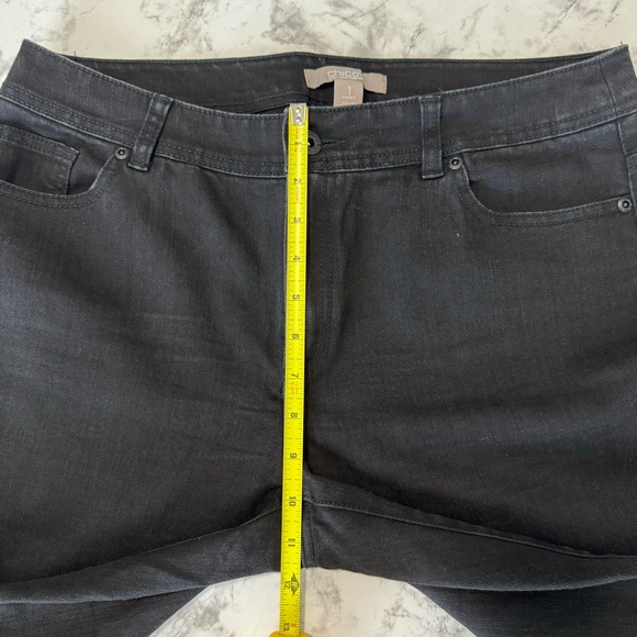Chico’s Women Black Jeans Sz 1 (like new) - Picture 5 of 8